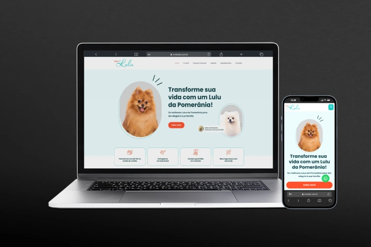 Site Institucional Meu Lulu - Criador de Spitz Alemão