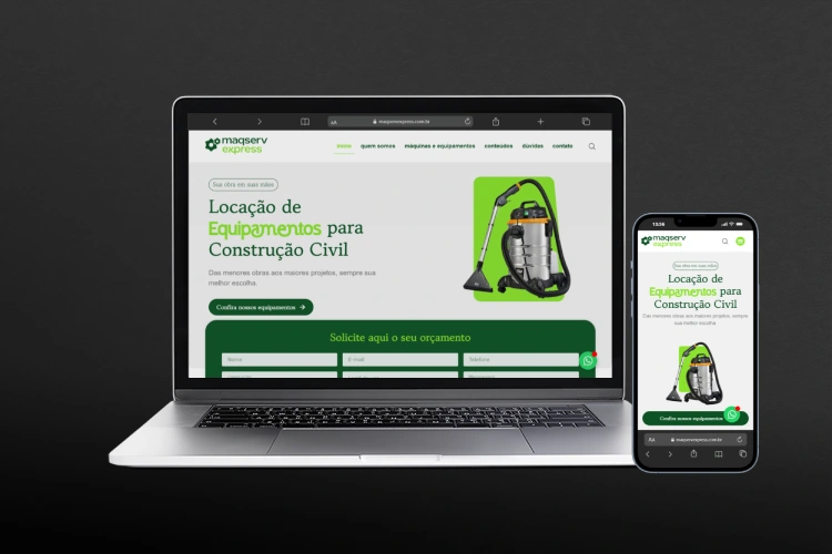 Otimização de SEO para Maqserv Express